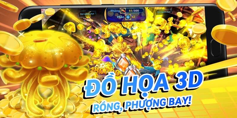 Trò chơi được thiết kế đồ hoạ 3D sinh động như thật